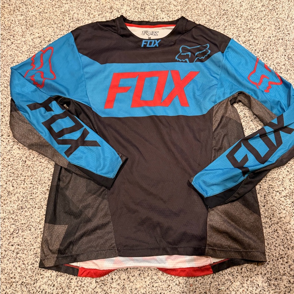Fox Blue and Black Bike Jersey